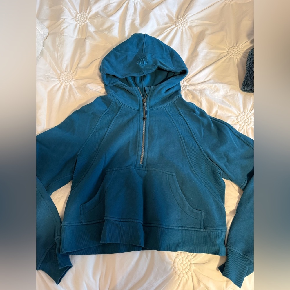 lululemon athletica Teal Half-Zip Hoodie
